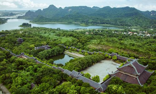 Bai Dinh Pagoda Panorama and L